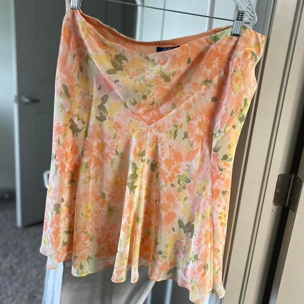 Vintage Y2K Fairycore Floral Midi Skirt
